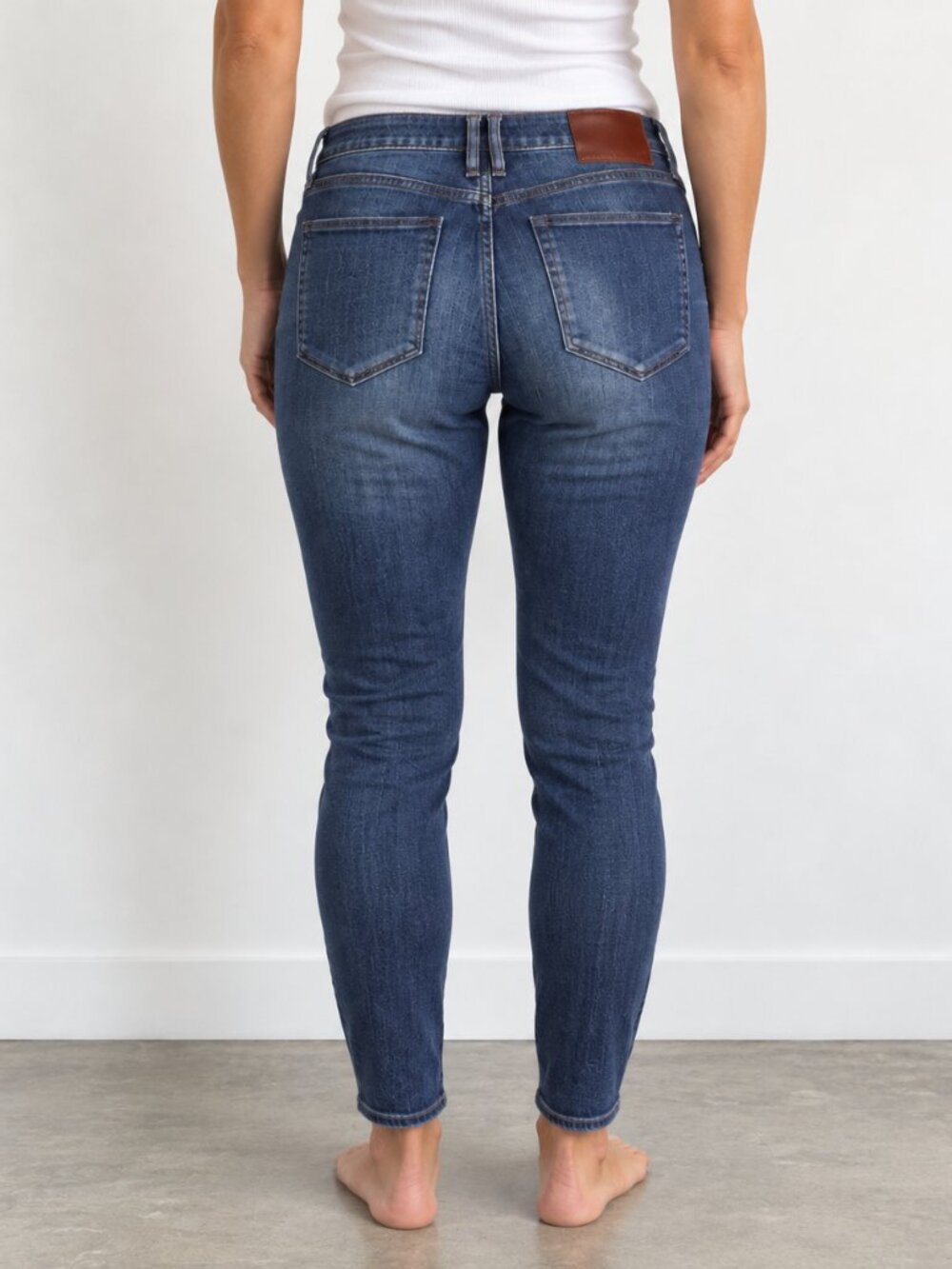 madewell skinny ankle jeans women 28 mid rise stretch french girl minimalist - Picture 1 of 11